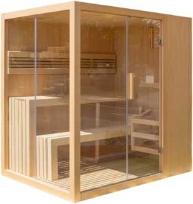 Traditional Finnish Home Sauna Kit with Steam