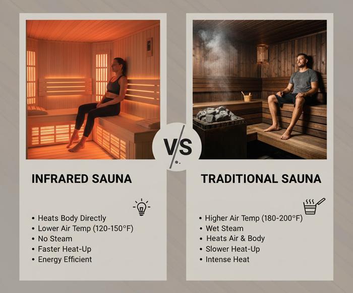 Traditional Sauna VS Infrared Sauna - Listing the Pros and Cons